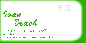 ivan drach business card